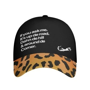 Perfect  Bermudian Baseball Cap-  Cheetah print