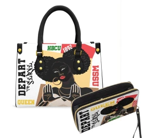 DEPART TO SERVE (WSSU-inspired) LONG WALLET & TOTE BAG SET
