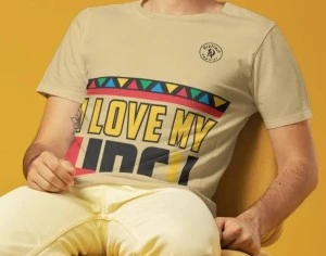 I LOVE MY HBCU- T-SHIRT (CREAM) UNISEX 