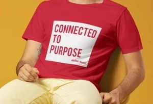 CONNECTED TO PURPOSE- UNISEX T-SHIRT (FAITH) Red 