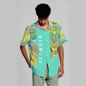 BERMUDA GOMBEY AYO! - Hawaii Shirt (Teal)