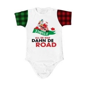 BERMUDA Christmas -Jingle All de way dahn de hill - BABY ONESIE 