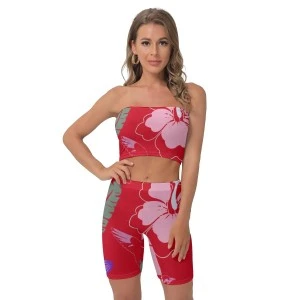 Bermuda Floral (red) Tube & Tights Set 