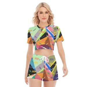 Bermuda Luxury - Women's Casual Shorts Set (Multicolor)
