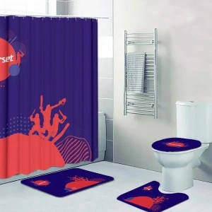CUPMATCH 4-PIECE Bathroom Shower Set--Somerset (Celebration Collection) 
