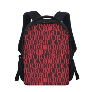 BERMUDA Box - Student Backpack (Red&Black) 