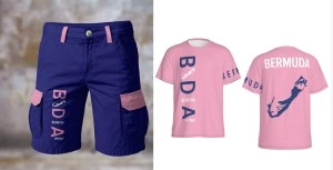 Bermuda Sport (National Team Colors) Pink&Blue - Unisex- Cargo Shorts & Tshirt Set