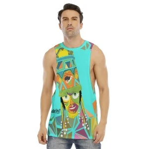Bermuda Gombey Ayo! - Long Tank Shirt (Blue) 