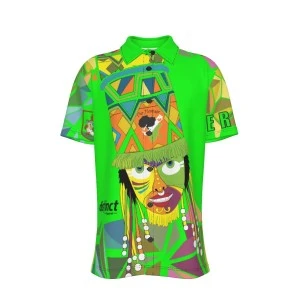Bermuda Gombey Ayo! - Button Up Shirts (Unisex) (Green) 