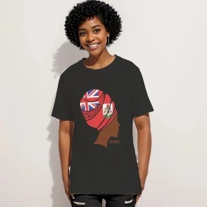 Bermuda Nubian Queen- T-shirt- Black 