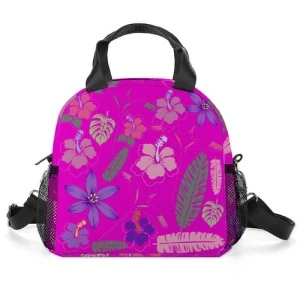 Bermuda Floral (Pink) - Back to School - Lunch Bag