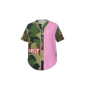 RAMILY (CAMO)- WSSU-INSPIRED BASEBALL SHIRT -  (ARMY Pink)