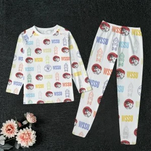 CLOCKTOWER WSSU-INSPIRED- Kids Pajamas (White)