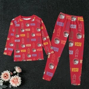 CLOCKTOWER WSSU-INSPIRED- Kids Pajamas (Red)
