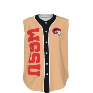 WSSU-INSPIRED- Sleeveless Hockey-style Jersey (Tan)