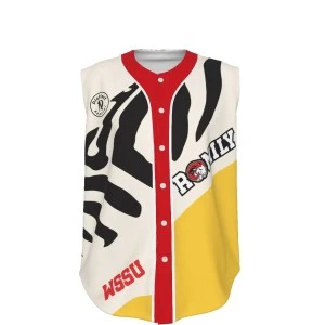 RAMILY Collection- WSSU-INSPIRED- Sleeveless Hockey-style Jersey (Zebra Deluxe)