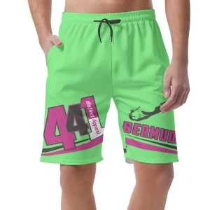 Bermuda 411 (Green&Pink) - Men's (Unisex) Swim Trucks /Shorts 
