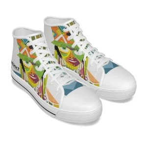 Bermuda Gombey Ayo! HIGH TOP Sneakers (White) 