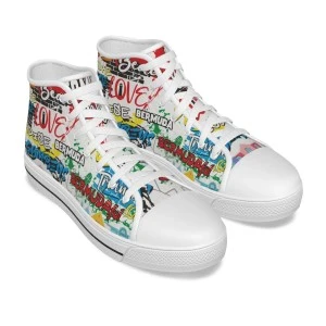 Bermuda Graffiti  HIGH TOP Sneakers (White) 