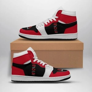 Bermuda Sport -Sports BBall Sneakers (Black Red White)