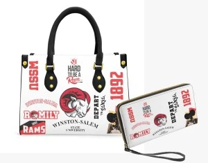 (WSSU-inspired Luxury- LONG WALLET & TOTE BAG SET 