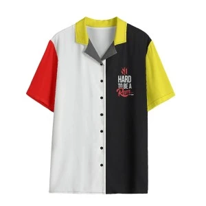 SO HARD TO BE A RAM- WSSU-INSPIRED - Button Up Hawaiian Shirts (WOMENS) (White)