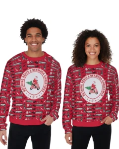Bermuda Red Unisex Ugly Christmas Sweater