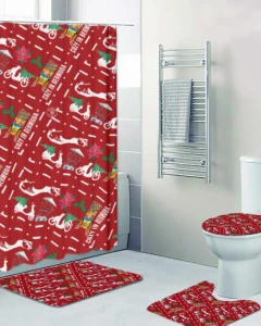 Bermuda Christmas 4-Piece Bathroom Set 