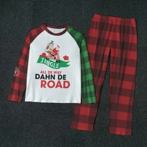 Bermuda Santa Jingle Unisex Adult's Pajamas (Wide Leg)