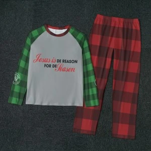 Bermuda Jesus is the Reason Unisex Adult's Pajamas (Wide Leg)