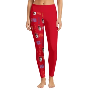 WSSU - Ramily Clocktower Red Leggings