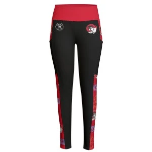 WSSU - Ramily Clocktower Bold Black & Red Leggings