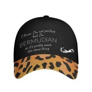 Bermuda I'm Not Perfect Hat (Cheetah Print)