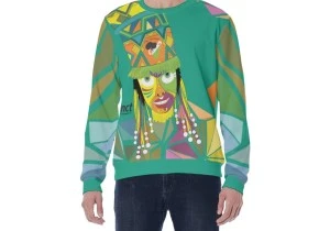 Bermuda Gombey Ayo! (Green) Unisex Christmas Sweater