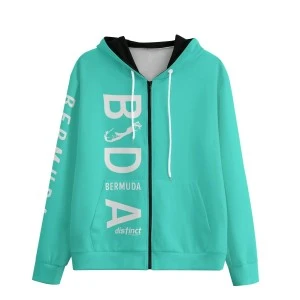 Bermuda Sport (Blue) Unisex Zipper Jacket Hoodie