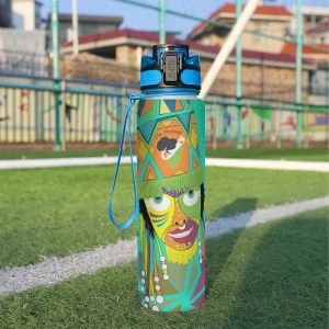 Bermuda Gombey Ayo! (Teal)- Sport Water Bottle 32oz 