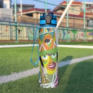 Bermuda Gombey Ayo! (White)- Sport Water Bottle 32oz 