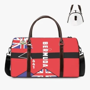 BERMUDA  FLAG - LUXURY DUFFLE BAG (TRAVEL ELITE)