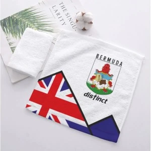 Bermuda Distinct Flag- Small Sports Towel (Standard SIZE: 13.7x13.7 '')