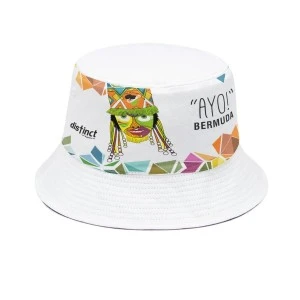 Bermuda Gombey Ayo! bucket hat (White)