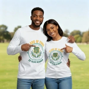 The Berkeley Institute Class of 2005 - Unisex Tshirt (Long Sleeve) White