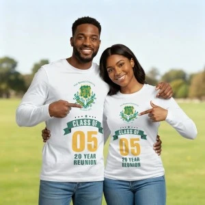 The Berkeley Institute Class of 2005 - Respice Finem- Unisex Tshirt (Long Sleeve) White