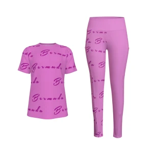 Bermuda Active Two-Piece Set (Pink)