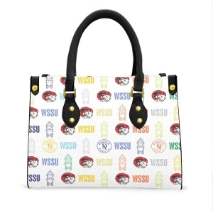 WSSU-INSPIRED CLOCKTOWER TOTE BAG (WHITE) 