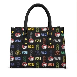 WSSU-INSPIRED CLOCKTOWER TOTE BAG (BLACK) 