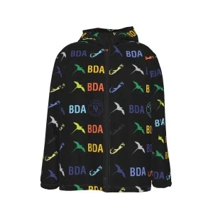 Bermuda Luxury Jacket (Black) Wind & Raincoat for Kids 