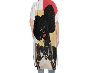 WSSU-INSPIRED Ws UP Cartoon (white) - Women’s Short Sleeve Cardigan (or Coverup Beach Robe) 