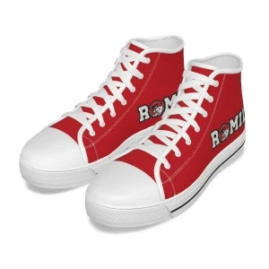 RAMILY (WSSU-INSPIRED) HIGH TOPS - CANVAS SHOES - RED 