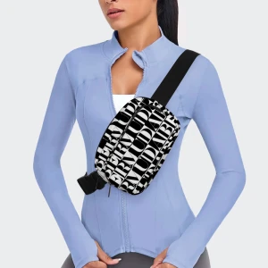 Bermuda Box- Sling Bag (Crossbody) Unisex (Black and White) 
