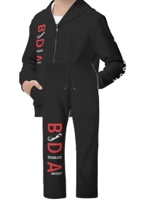Bermuda Sports- (Black, Red & White) Youth Tracksuit Set 